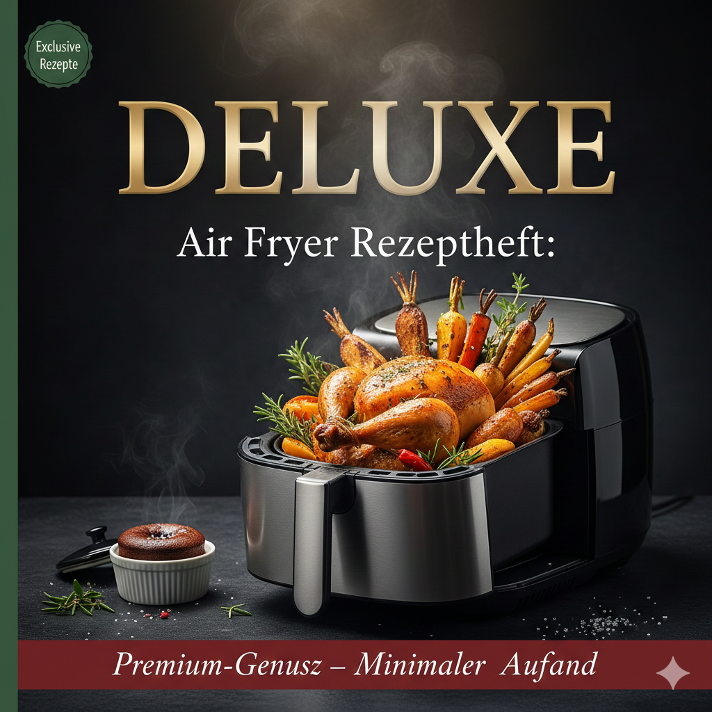 DELUXE Air Fryer Rezeptheft: Premium-Genuss – Minimaler Aufwand